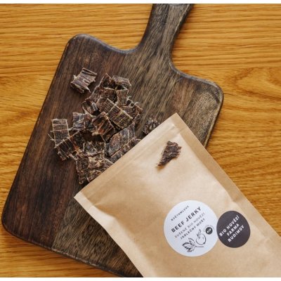 Květomluva Bio hovězí sušené maso jablečný mošt 25 g – Hledejceny.cz