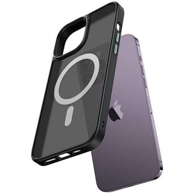 Magnetické pouzdro McDodo Crystal pro iPhone 14 Pro Max (černé)
