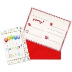 Procos Pozvánky s obálkami Happy Birthday Streamers 6 ks – Hledejceny.cz