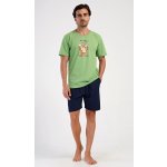Vienetta MAN pánské pyžamo šortky Beer always zelená – Zboží Dáma