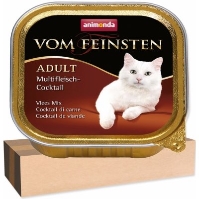 Animonda Vom Feinsten Adult masová směs hovězí jehněčí krůtí kuřecí králičí 32 x 100 g – Zbozi.Blesk.cz