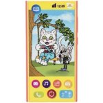 Teddies Veselý Mobil Telefon plast česky mluvící 7,5 x 15 cm na baterie se zvukem na kartě – Zboží Dáma