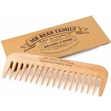 Mr Bear Family Grooming Tools dřevěný hřeben na vousy