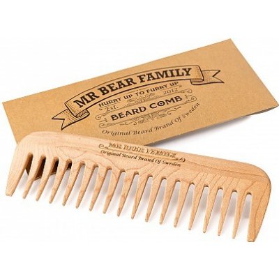 Mr Bear Family Grooming Tools dřevěný hřeben na vousy – Zboží Dáma Mr Bear Family Grooming Tools dřevěný hřeben na vousy – Zboží Dáma