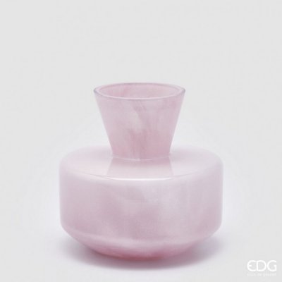 Skleněná váza Collo růžová, 20x21 cm – Hledejceny.cz