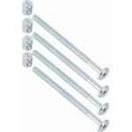 Walteco Šrouby spojovací s maticí M6x100mm, 4 ks – Zboží Mobilmania