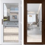 OknaDvereNaMiru.cz Vchodové plastové dveře 3-3 sklo čiré zlatý dub / bílá pravé otevírání dovnitř 88 x 198 cm – Zboží Mobilmania