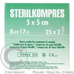 Sterilkompres gáza kompresní sterilní 5 x 5cm/25 x 2 ks – Zbozi.Blesk.cz