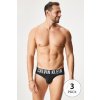 Boxerky, trenky, slipy Calvin Klein Underwear Sada 3 kusů slipů 000NB3607A Černá