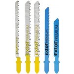 Extol Premium plátky do přímočaré pily-mix sada 5ks úchyt Bosch 8805100 – Zboží Dáma