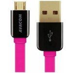 Avacom MIC-40P USB 2.0. - Micro USB, 40cm, růžový – Zbozi.Blesk.cz