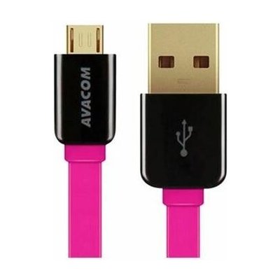 Avacom MIC-40P USB 2.0. - Micro USB, 40cm, růžový – Zbozi.Blesk.cz