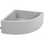 KiddyMoon suchý bazén 90x30cm šedý – Sleviste.cz