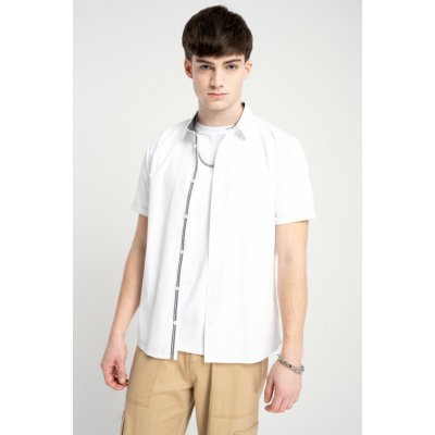 Reporter Young chlapecká bílá košile klasického střihu s krátkým rukávem bílá – Zboží Dáma
