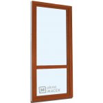 Kömmerling balkonové dveře 70 AD s příčkou levé zlatý dub/zlatý dub 80 x 210 cm s klikou+ PVC rám – Hledejceny.cz