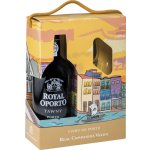 Royal Oporto Tawny 19% 0,75 l (dárkové balení 2 sklenice) – Zboží Dáma