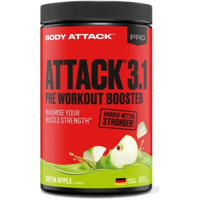 Body Attack Pre-Workout Booster 3.1 600 g – Hledejceny.cz