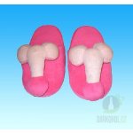 Plyšové pantofle Penispuschen pink – Zboží Dáma