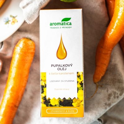 Aromatica PUPALKOVÝ OLEJ S BETA KAROTENEM A VITAMINEM E BIO 50 ml – Hledejceny.cz