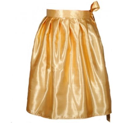 Saténová zavinovací sukně Victorie zlatá