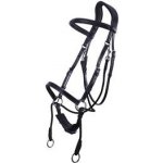 QHP Bezudidlová kožená uzdečka černá – Zboží Dáma