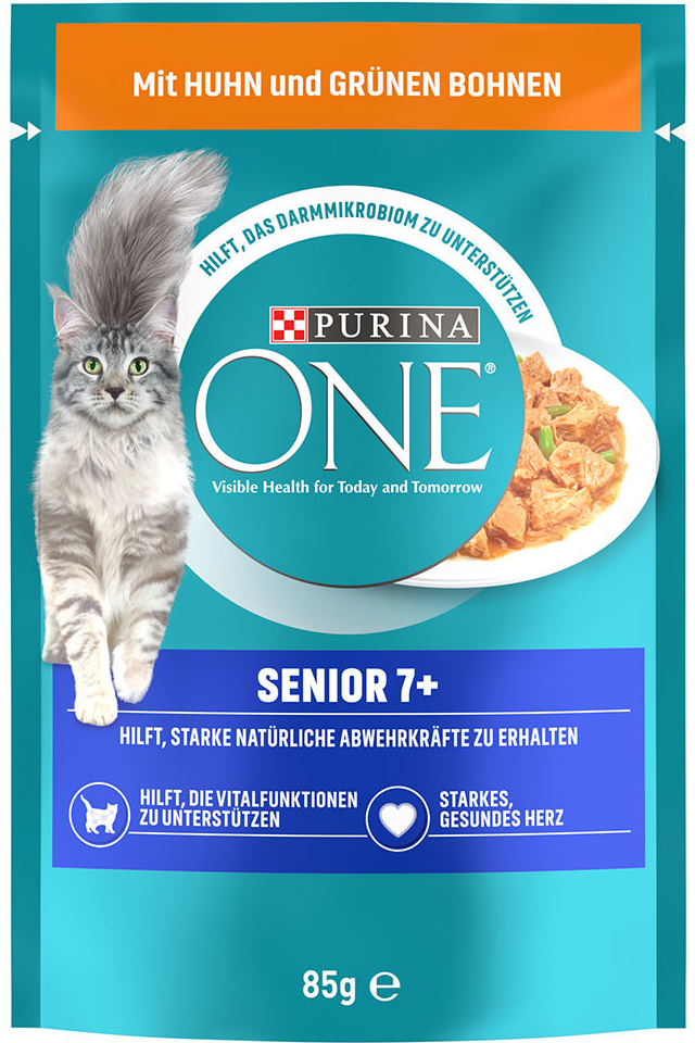 Purina ONE Senior 7+ kuřecí kuřecí zelené fazolky 52 x 85 g