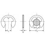 pojistný kroužek třmenový pro hřídele 3.2 BEZ PÚ DIN 6799 – Hledejceny.cz