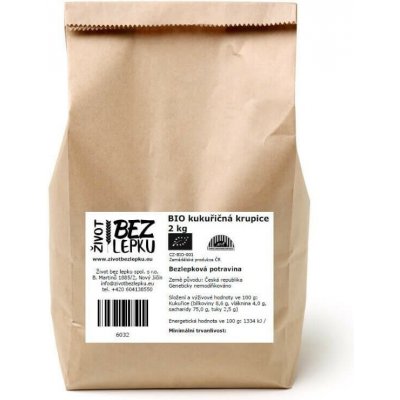 Život bez lepku BIO kukuřičná krupice jemná 2 kg – Hledejceny.cz