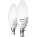 Philips Hue White and Color Ambiance Bluetooth LED žárovka E14 set 2ks 8719514356719 2x4W 2x470lm 2000-6500K RGB – Zboží Živě