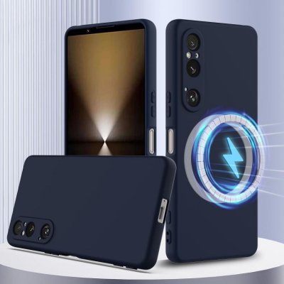 VSECHNONAMOBIL 98965 RUBBER MAGSAFE Silikonový kryt pro Sony Xperia 1 VI NAVY BLUE – Zboží Živě