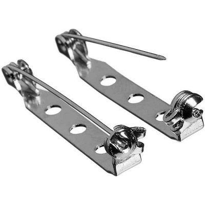 Brožový můstek s pojistkou, 25x5 mm, (20 ks) – Zboží Dáma