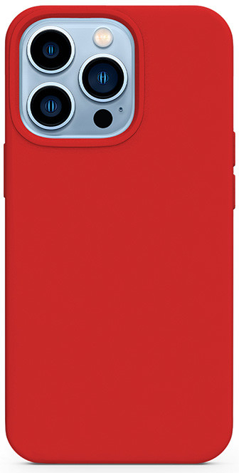 Pouzdro EPICO Silikonové iPhone 13 mini s podporou uchycení MagSafe, červené