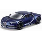 Bburago Plus Bugatti Chiron modrá 1:32 – Zboží Mobilmania