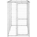 vidaXL Venkovní psí kotec pozinkovaná ocel se střechou 110 x 220 x 180 cm – Zboží Dáma