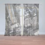 Záclony Pohled z mrakodrapu: 2 ks - 150x250 cm - Sablio – Hledejceny.cz