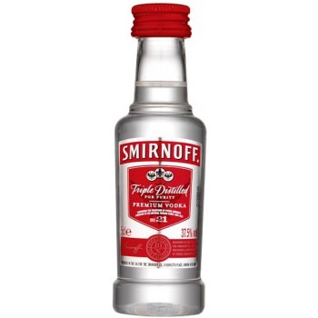Smirnoff Red vodka 40% 0,05 l Mini (holá láhev)
