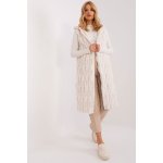 Ecru dámská kožešinová vesta s podšívkou Wool Fashion Italia Ecru – Zboží Dáma