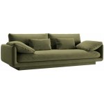 Micadoni Zelená sametová pohovka trojmístná pohovka Torino 220 cm – Sleviste.cz