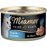 Finnern Miamor Feine Filety jelly světlý tuňák & krevety jelly 24 x 100 g – Hledejceny.cz