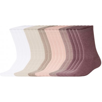 Esmara dámské ponožky 20 párů bílá/béžová/růžová – Sleviste.cz
