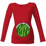 Tričko s potiskem Přinesla jsem meloun. dámské červená – Hledejceny.cz