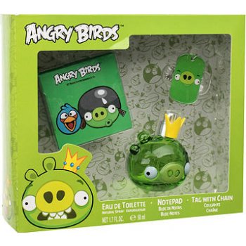 Angry Birds Angry Birds King Pig EDT 50 ml + poznámkový blok + přívěšek na krk dárková sada