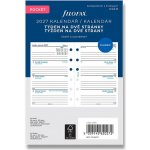 Filofax Týdenní kalendář 2027, týden/2 strany náplň osobních diářů , ČJ + SJ – Zboží Živě
