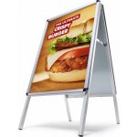 Jansen Display Reklamní áčko 700 x 1000 mm (B1), oblý roh, profil 32mm, metalová záda – Sleviste.cz