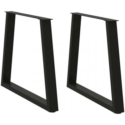 Omaxi 957376 Nohy k jídelnímu stolu ve tvaru V 2 ks černé 80 x 72-73,3 cm ocel – Zboží Mobilmania