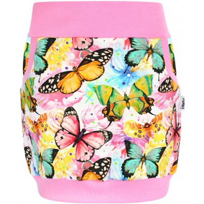 Dívčí sukně s gumou v pase Motýli – Zboží Mobilmania