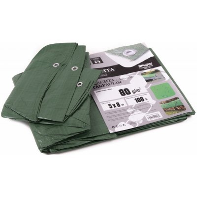 MasiPro Plachta 80g ZELENÁ 5x8m 102226 – Zboží Dáma