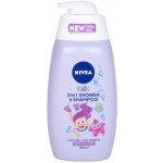 Nivea Kids Girl 2v1 sprchový gel a šampon 500 ml – Zboží Dáma