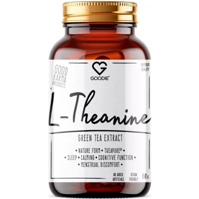 Goodie L-Theanine prémiový extrakt ze zeleného čaje Theapure 60 ks – Hledejceny.cz