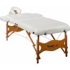Masážní stůl a židle Movit Deluxe M01295 přenosné masážní lehátko bílé 185 x 80 cm